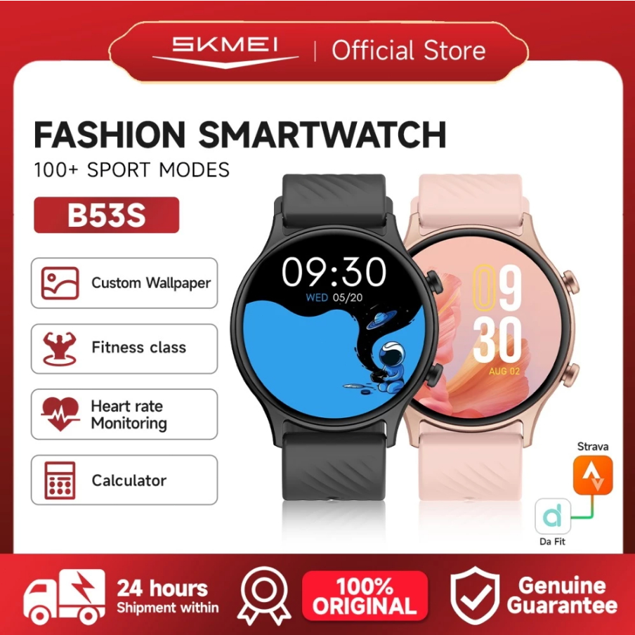 Skmei B53S smartwatch Jam Tangan Smartwatch pria original jam Monitor tidur | 220mAh Baterai Standby