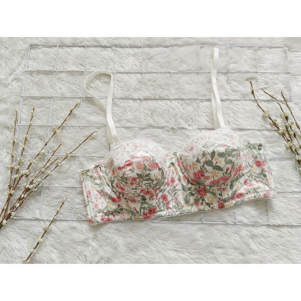 Bra IslaEvie Floral Demi Bra Strapless size 34b 34c 34d 32b 32c 36b 36c 36d