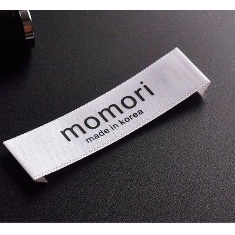 (160 meter) label satin tebal/satin import/satin label/label nama/label aksesoris.label cap.label me