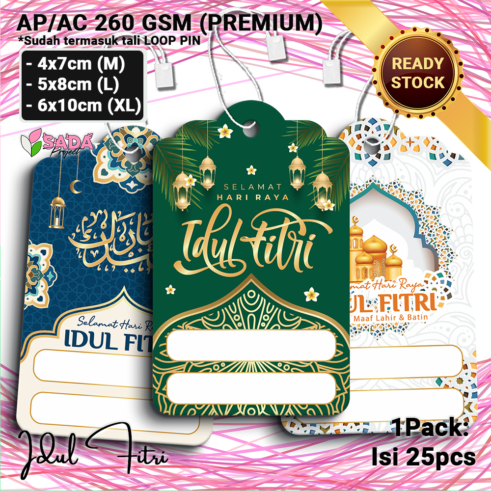 

Hang Tag Idul Fitri/ Label Idul Fitri Free Tali (isi 25psc)