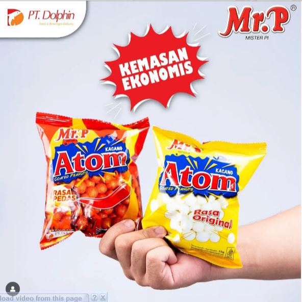 

Mr P kacang atom pedas Balado 1 ball isi 12 pcs ( per pcs 33 gram )