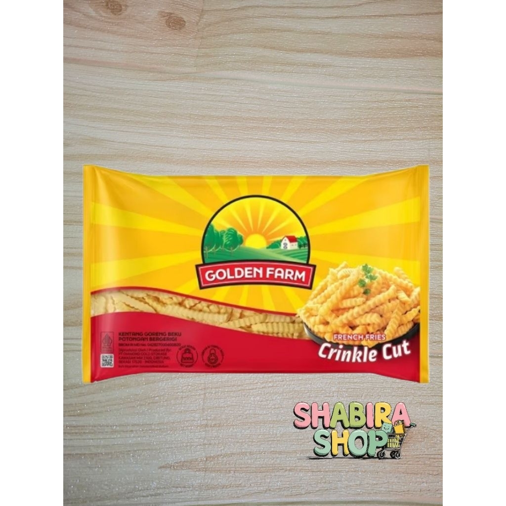 

PROMO! FROZEN FOOD KENTANG STIK CRINKLE FRENCH FRIES GOLDEN FARM CRINKLE 500GRAM (KHUSUS PEMBELIAN INSTANT KURIR JOGJA) MURAH!