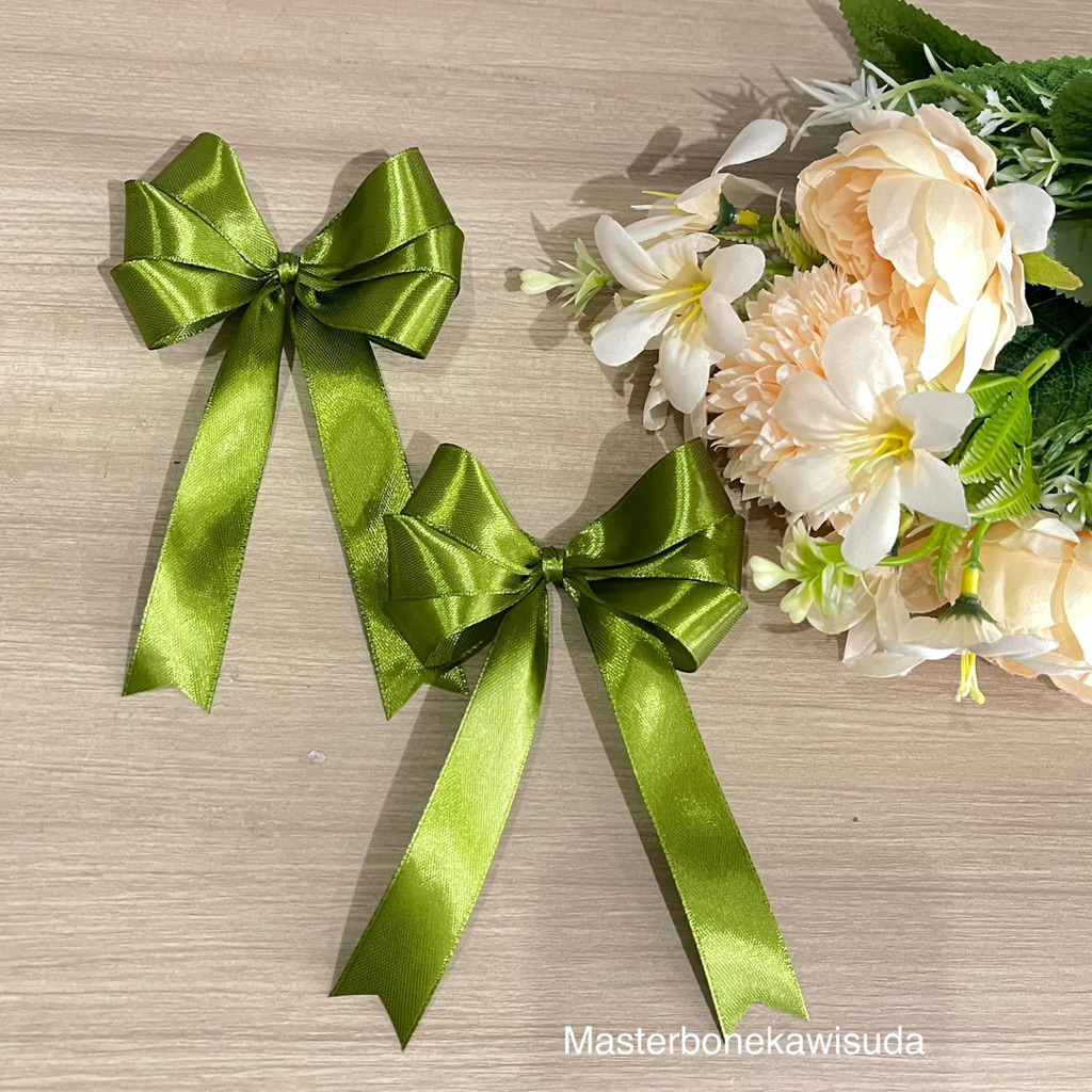 

(Min order 15) Pita Satin Hampers Souvenir Siap pakai / Pita Tempel , Pita Lebaran Murah / Pita Kado / A1