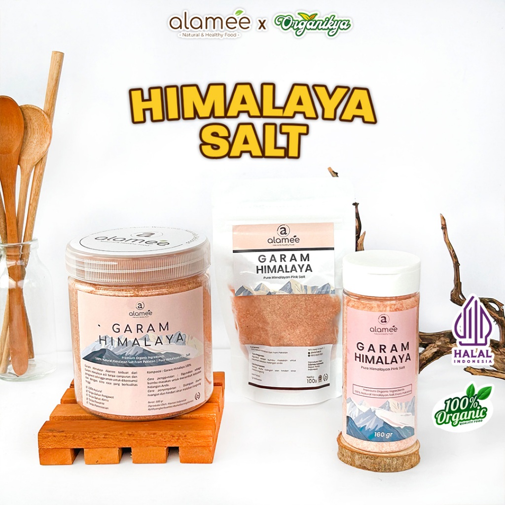 

ALAMEE Garam Himalaya Original Himalayan Salt Sea Pink Pakistan Masakan Bumbu Makanan