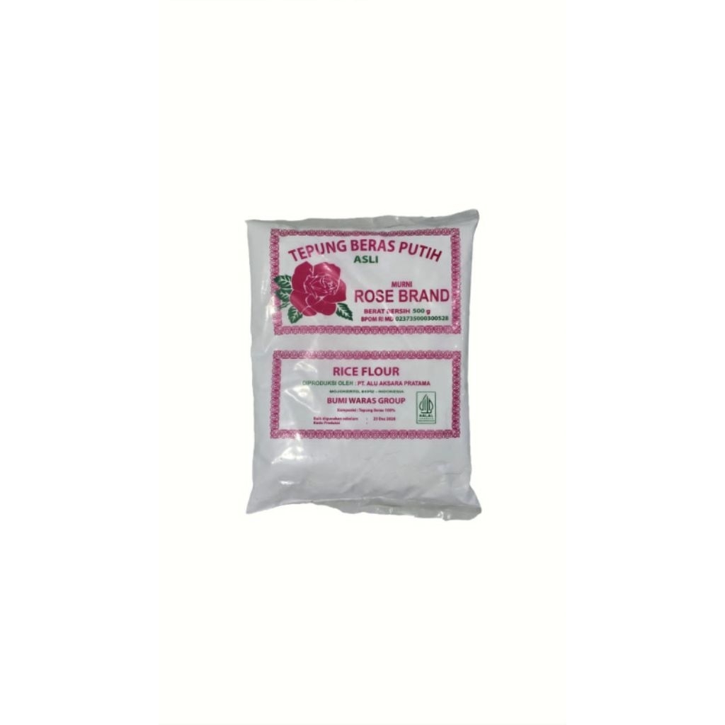 

Tepung Beras Putih Rose Brand 500gram