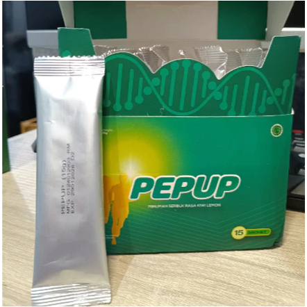 

PEPUP - Minuman Serbuk untuk Meningkatkan Daya Tahan Tubuh / Lemon Kiwi / 5 saset