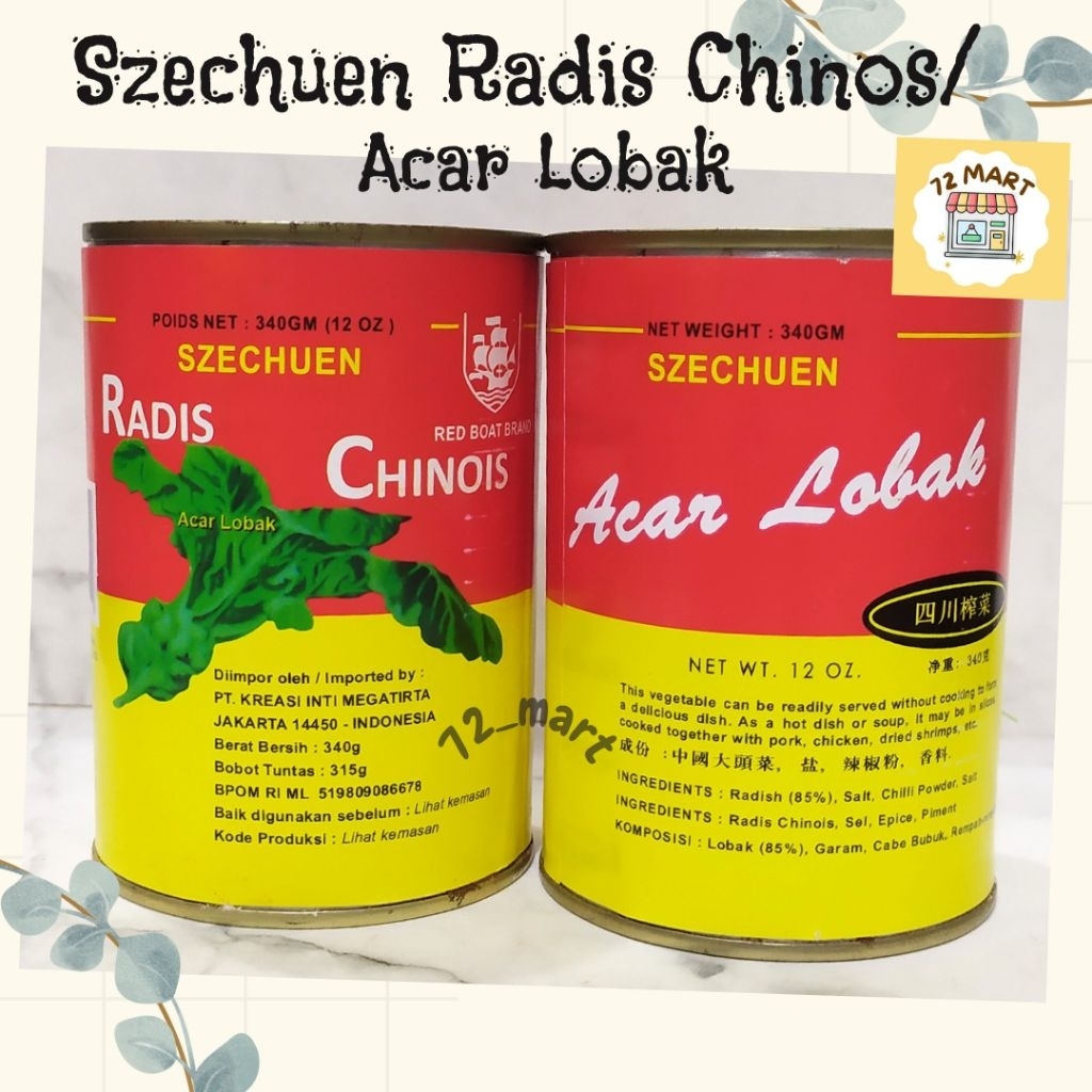 

Lobak Szechuan Radis Chinois 340gr REDBOAT BRAND/Preserved Vegetable//Lobak Putih