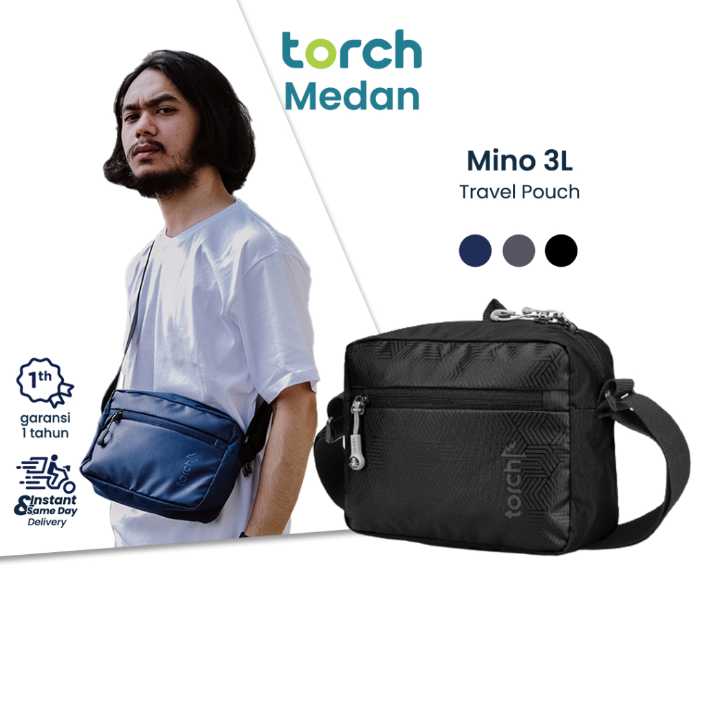 TORCH Mino 3 Liter Tas Selempang Bahu Pria Wanita Anti Air