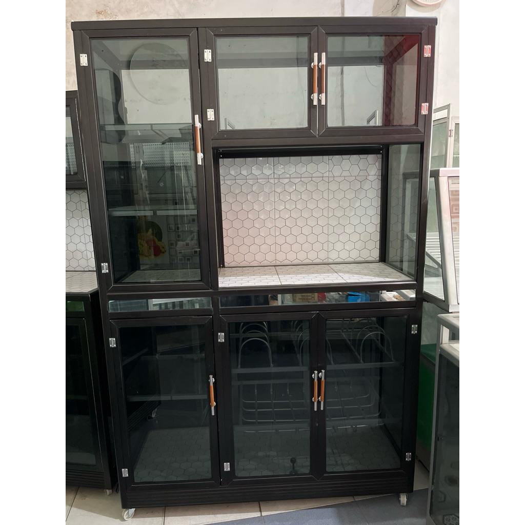 RAK PIRING ALUMUNIUM 4 PINTU