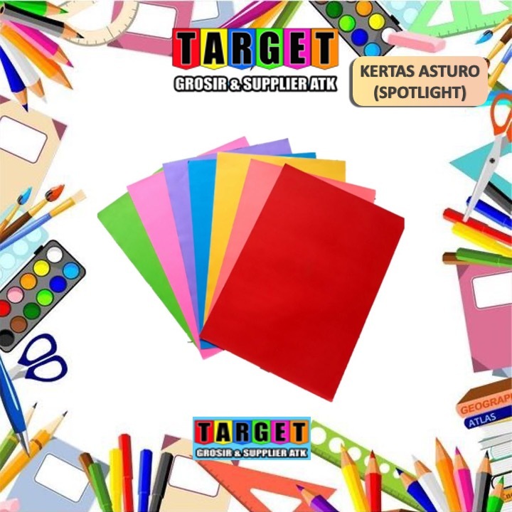 

KERTAS ASTURO WARNA / KERTAS TEBAL / KERTAS ASTURO / ART PAPER / SPOTLIGHT