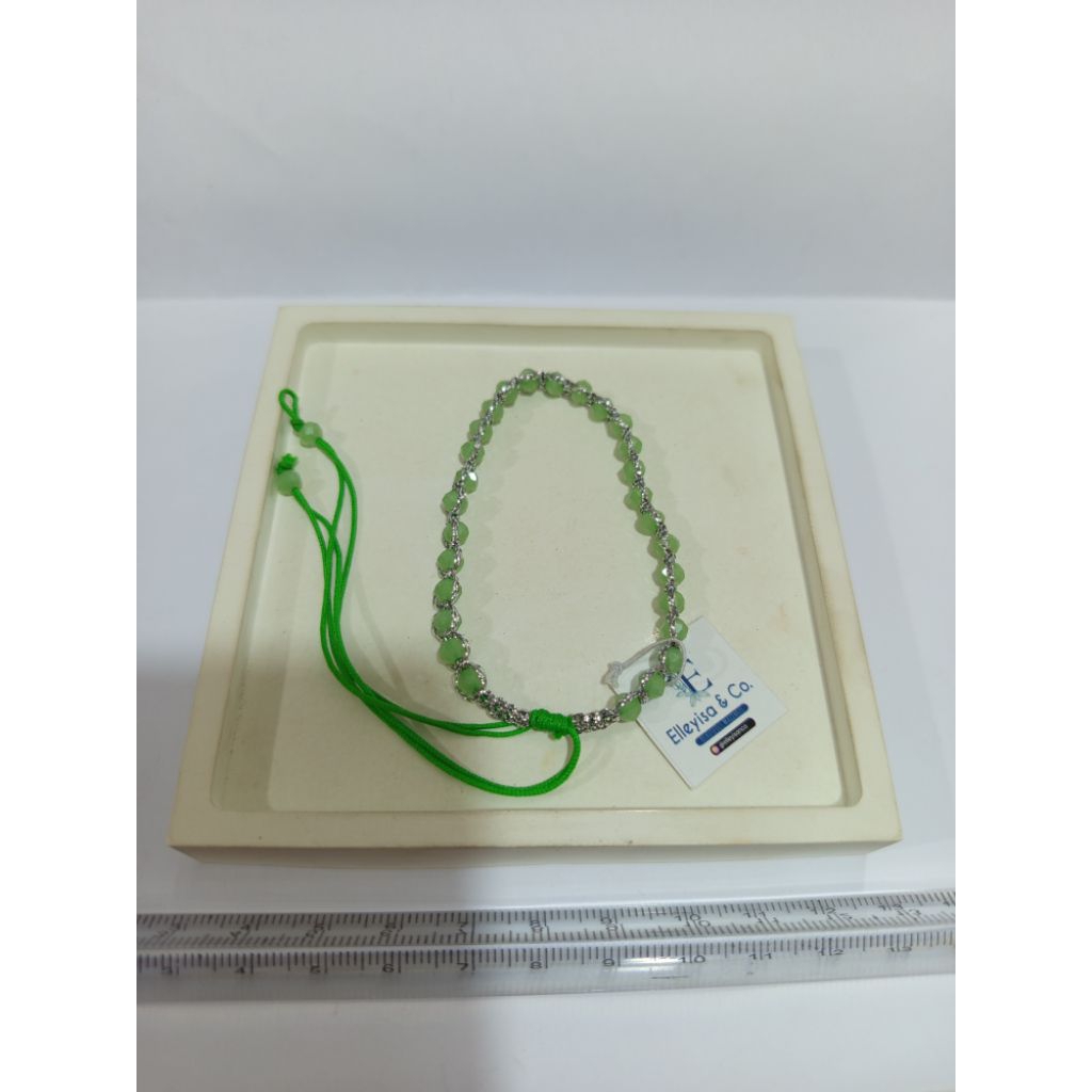 Gelang Kristal Tali Emas