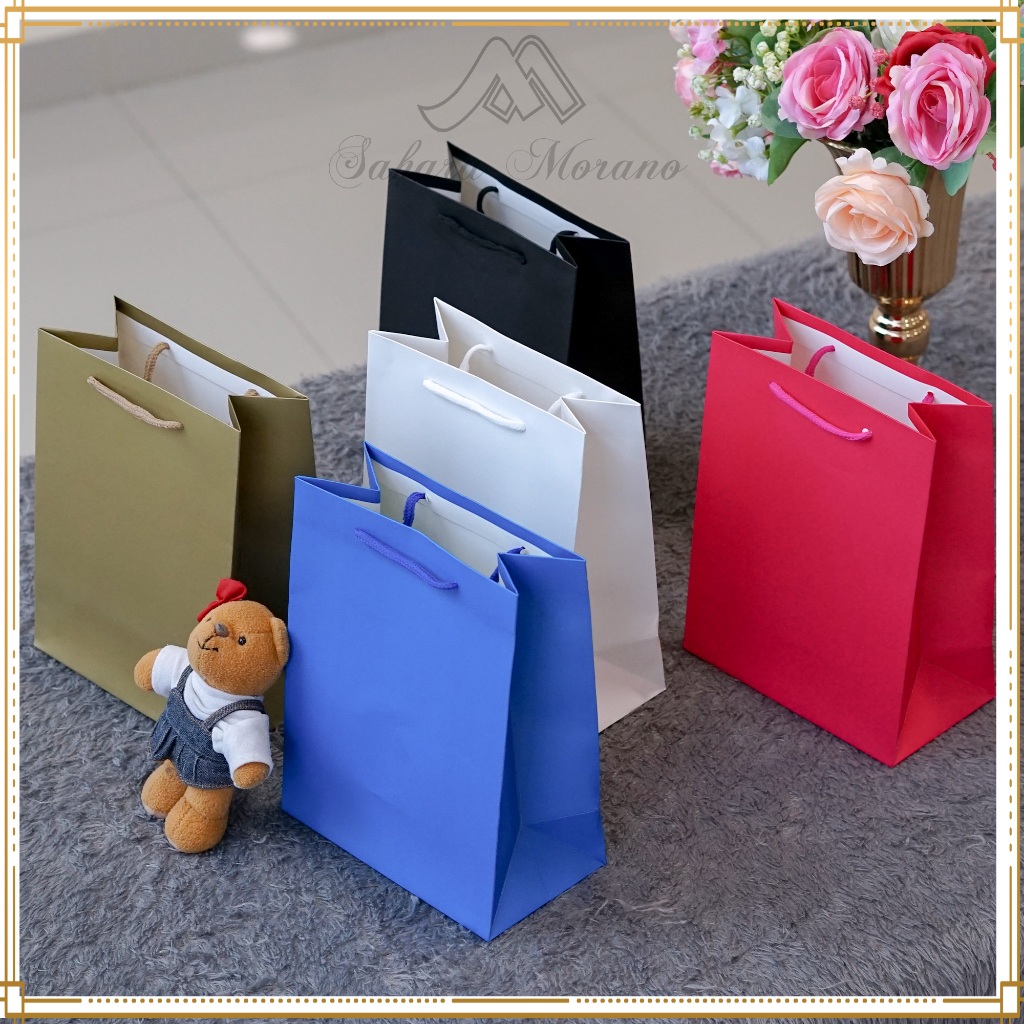 

[PREMIUM] Paper Bag Doff Polos Goodie Bag Tas Hadiah Hampers Shopping Bag Tas Souvenir Serbaguna