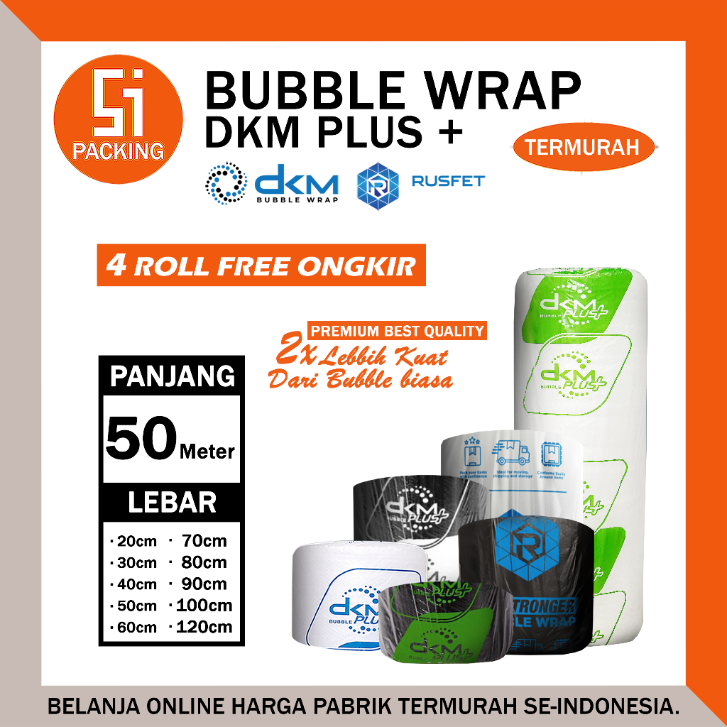 

BUBBLE WRAP HITAM BENING PREMIUM EKONOMIS DKM+ 30 CM X 50M 30cmx50m 30x50
