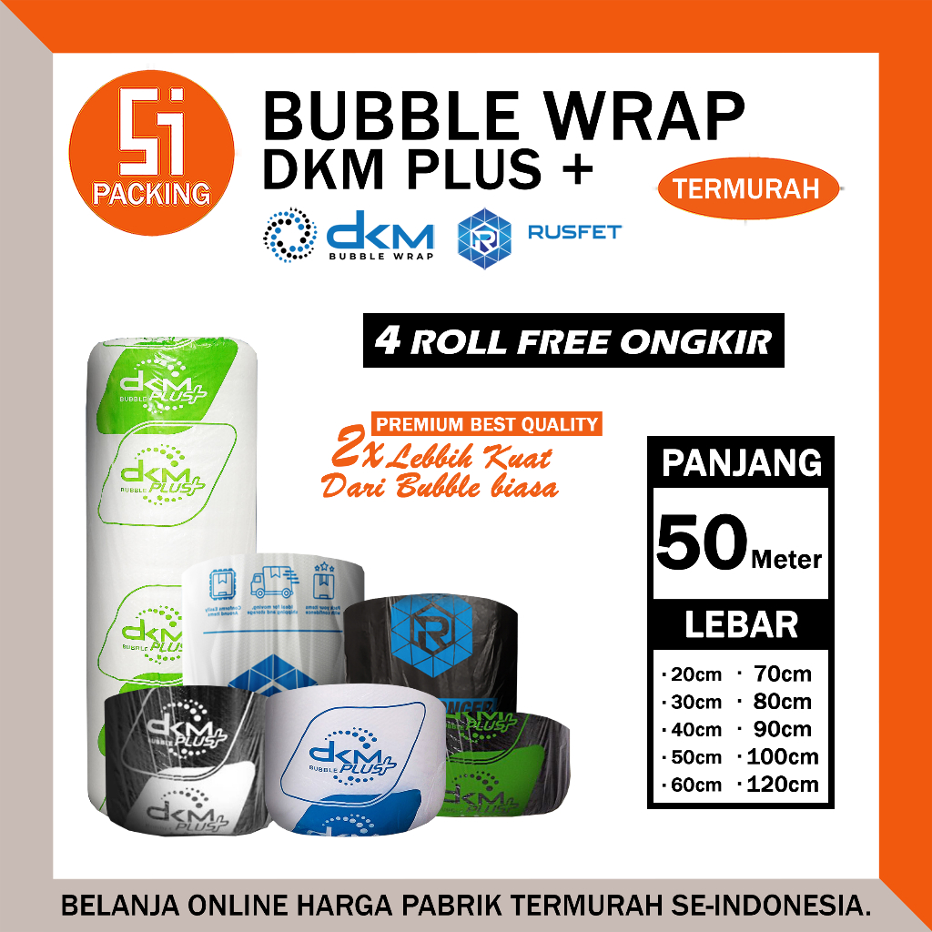 

BUBBLE WRAP BENING TRANSPARAN TEBAL DKM+ 30X50