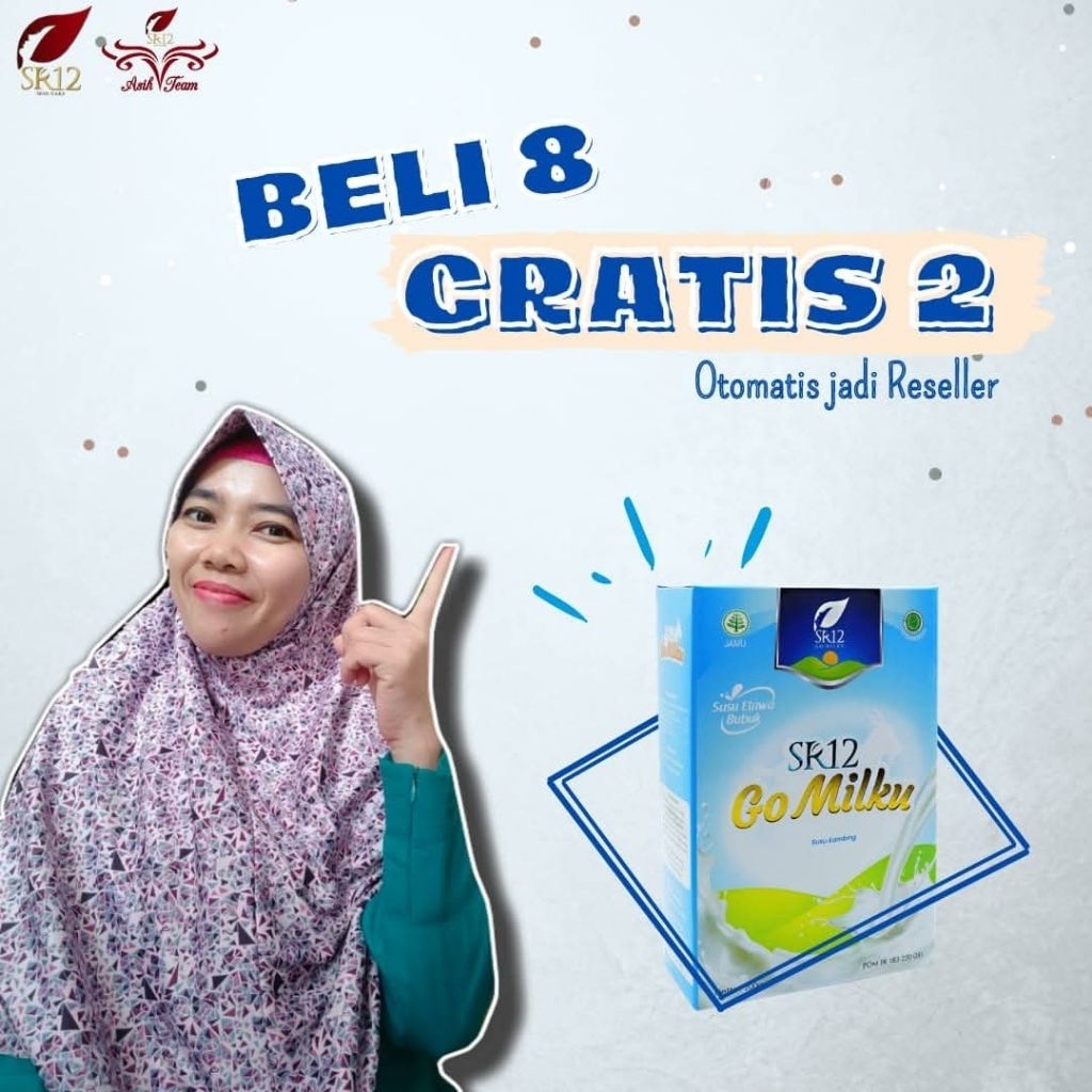 

SR12 SUSU GOMILKU, SUSU KAMBING ETAWA DENGAN AKNDUNGAN LENGKAP MADU, DAUN KELOR DAN GABUS BAIK UNTUK KESEHATAN IMUN, TULANG, LAMBUNG, PERNAFASAN DAN BANYAK LAGI SUSU BEST SELLER KELUARGA AMAN BUMIL SUDAH BPOM DAN HALAL, paket reseller beli 8 gratis 2