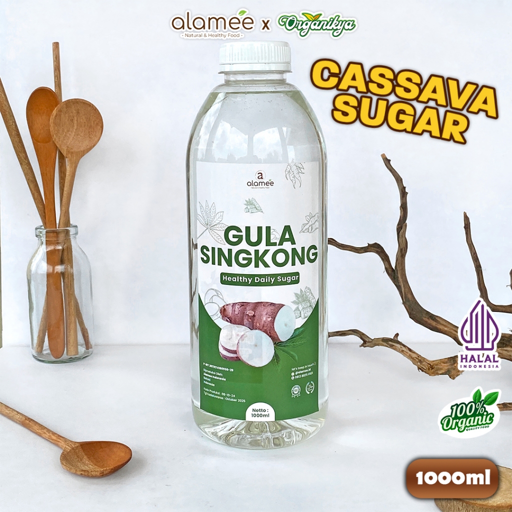 

ALAMEE Gula Singkong Ketela Organik Cair Asli Pemanis Sweetener Fructose Gluten Free organikya