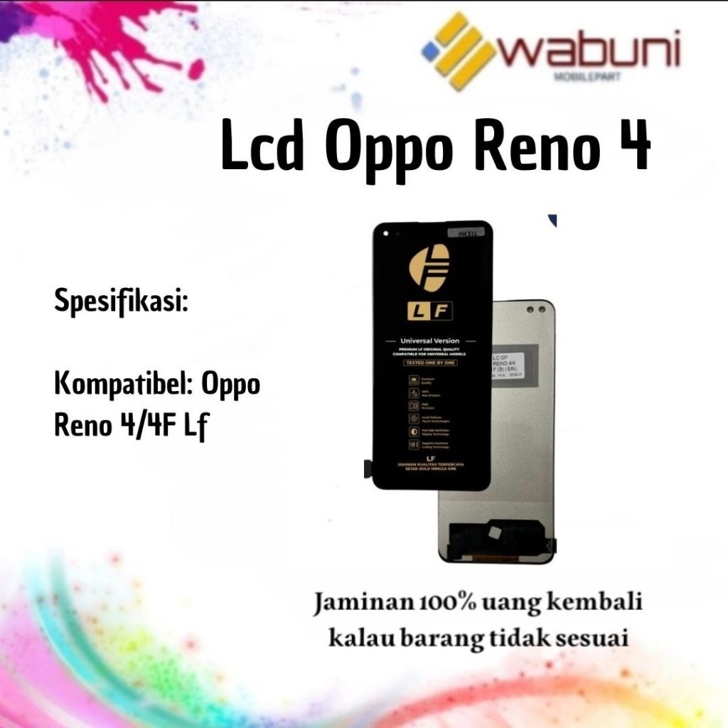 Wabunimobilepart Lcd Oppo Reno 4/4F super HD LF