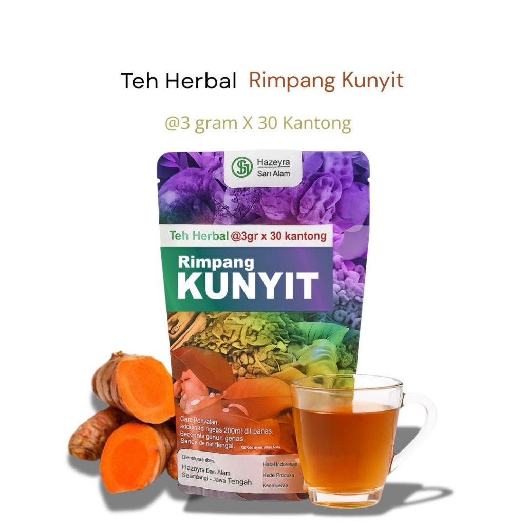 

teh herbal rimpang kunyit isi 30pcs