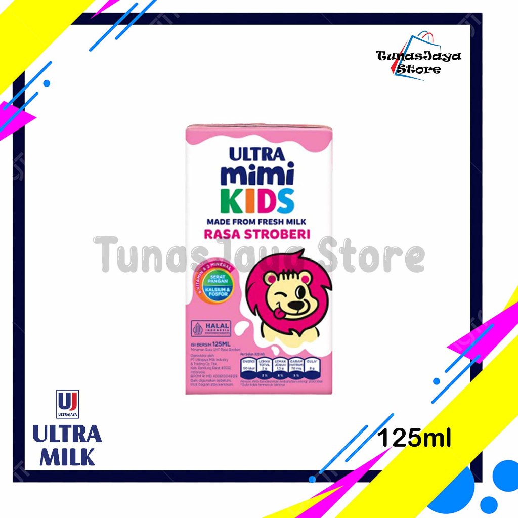 

Ultra Mimi Strawberry Susu UHT 125ml 1 Karton (40 Pcs)