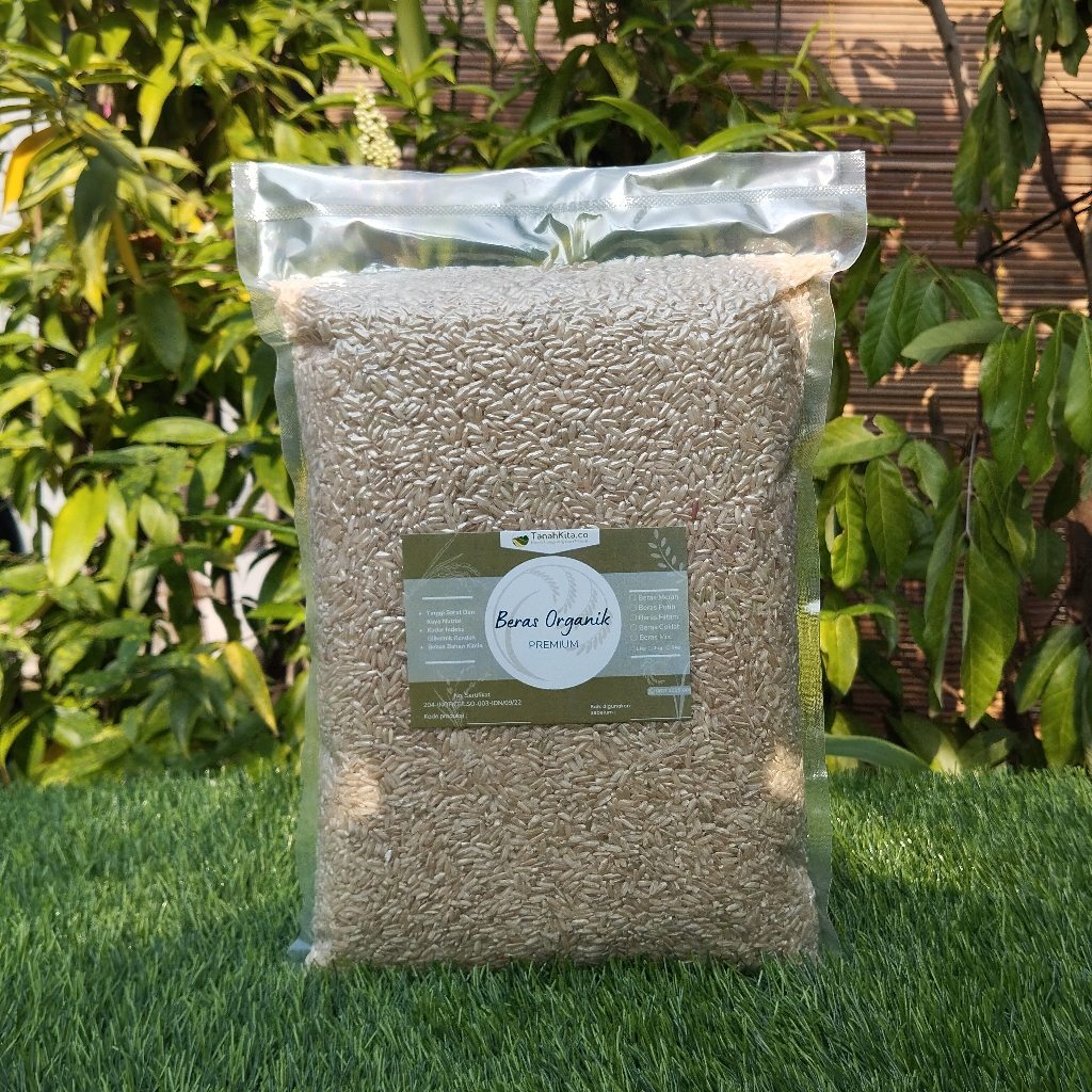 

Beras Coklat Organik Pulen FRESH langsung dari Petani 2kg vacuum