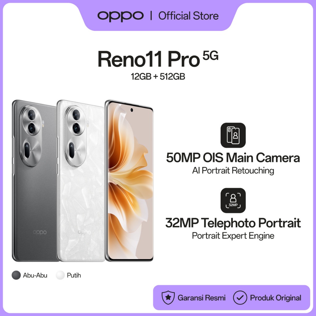 OPPO Reno11 Pro 5G 12GB/512GB [50MP OIS Main Camera, 80W SUPERVOOC, MediaTek Dimensity 8200, 120Hz 3