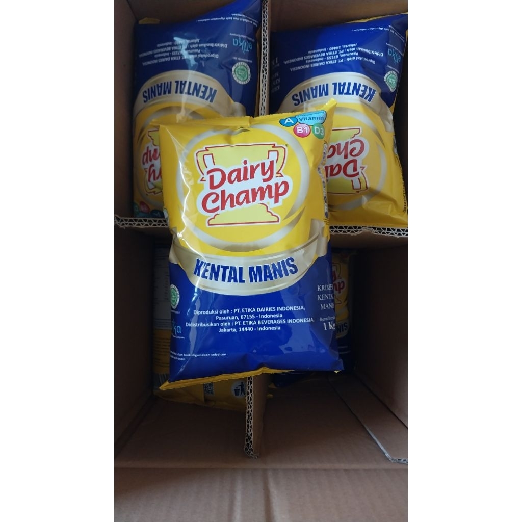 

DAIRY CHAMP 1KG ORIGINAL - CREAMER KENTAL MANIS DAIRY CHAMP 1KG