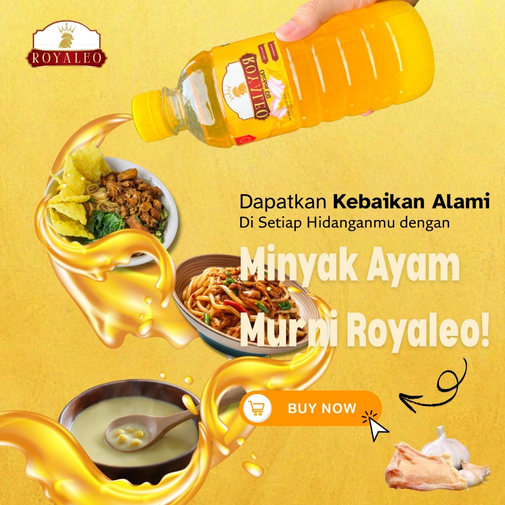 

Minyak Ayam Riyaleo Botol 500ml Murah dan hemat
