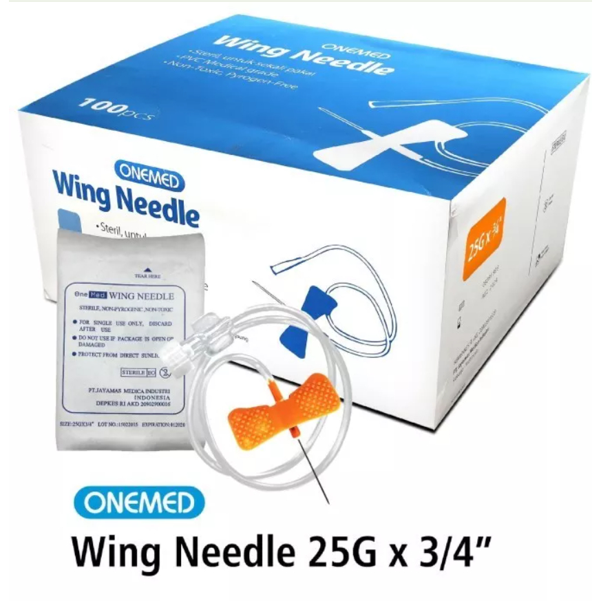 Wing Needle Scalp Vein 25G Onemed