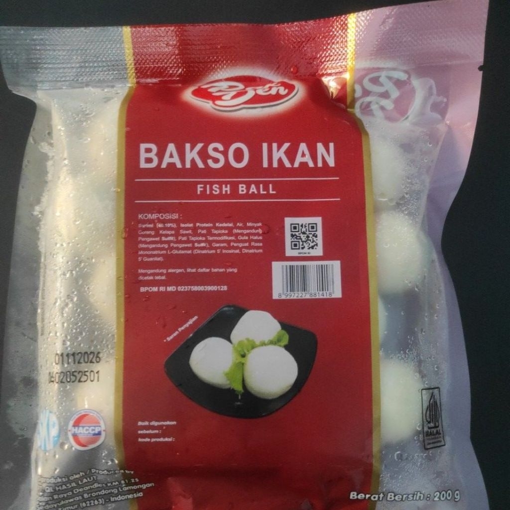 

Bakso ikan pak Den 200 gram