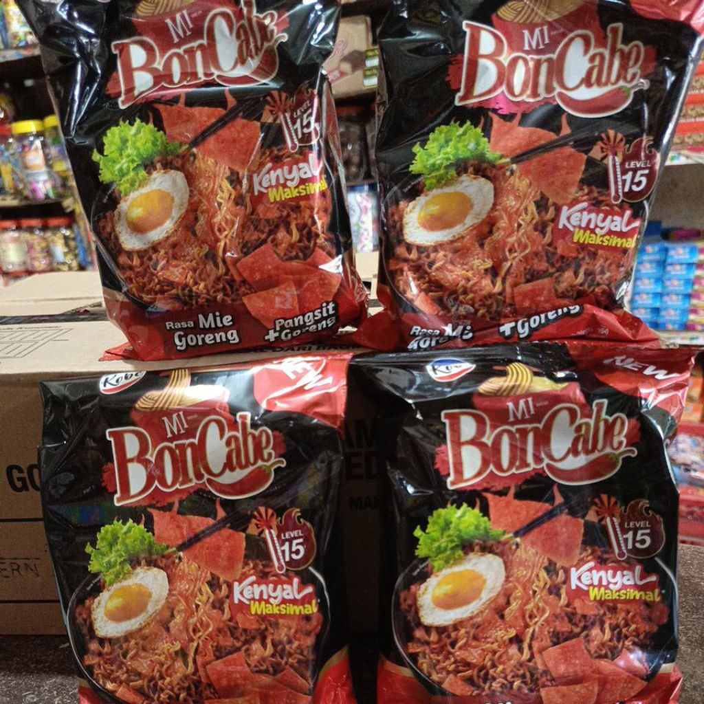 

mi bon cabe rasa mie goreng + pangsit goreng 95 gr