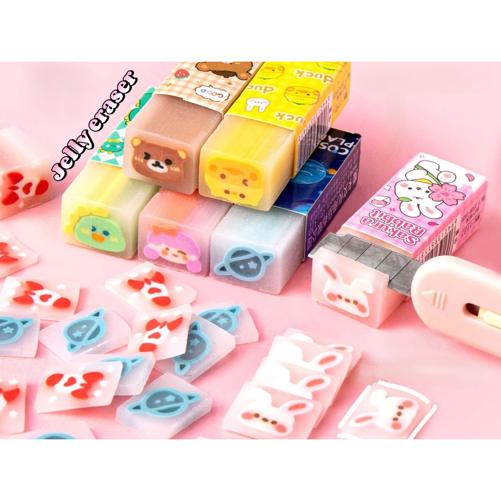 

GROSIR Penghapus Lucu Seperti Jelly Buah Hewan Laut Astronot Dinosaurus