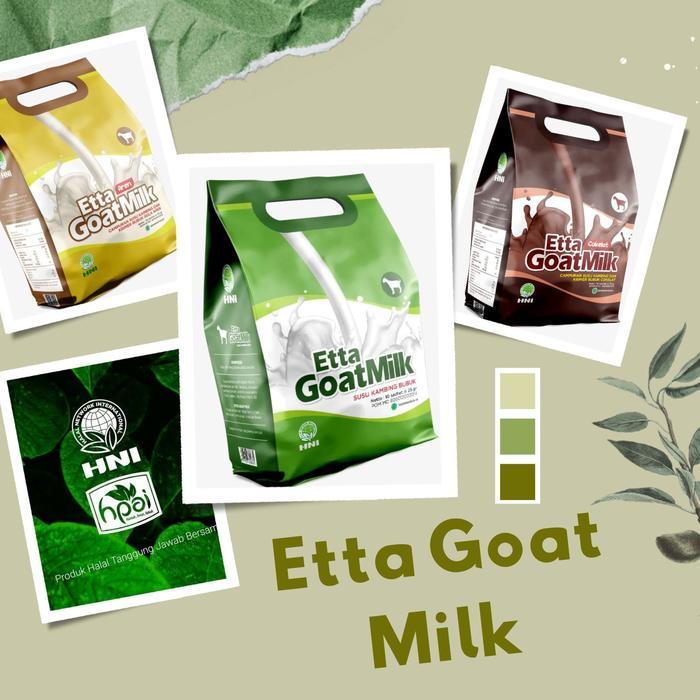 

EGM Cokelat Susu Etawa - EGM Gula Aren Untuk Sakit Tenggorokan - Etta Goat Milk HNI Isi 10 Sachet