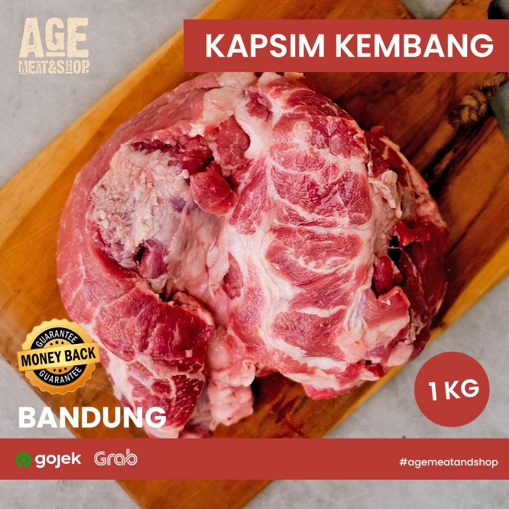 Daging Babi Kapsim Kembang 1kg Frozen