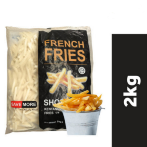 

SHOESTRING FRENCH FRIES 7MM 2KG KENTANG GORENG JUMBO
