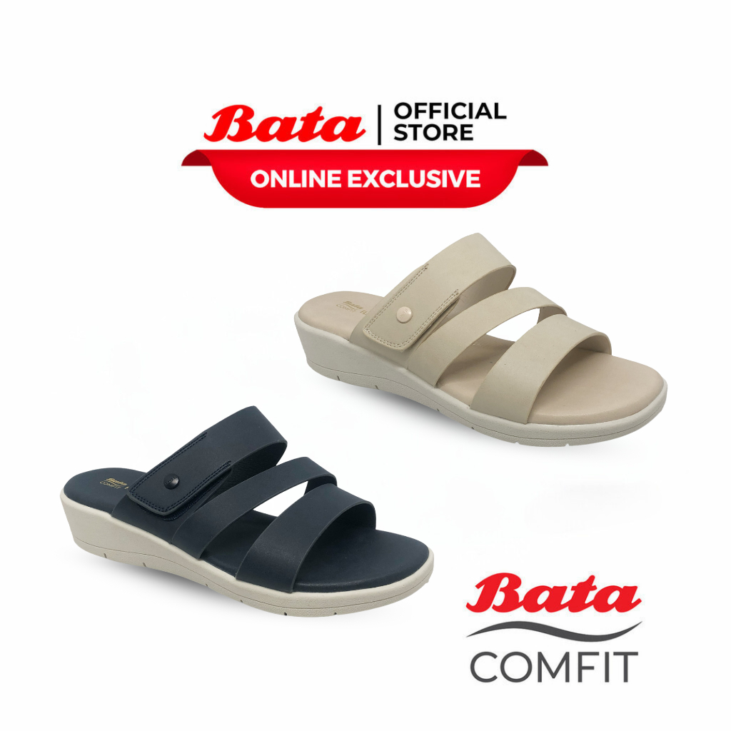 BATA COMFIT - FRANCIS "Flexifit" Sandal Wedges Wanita