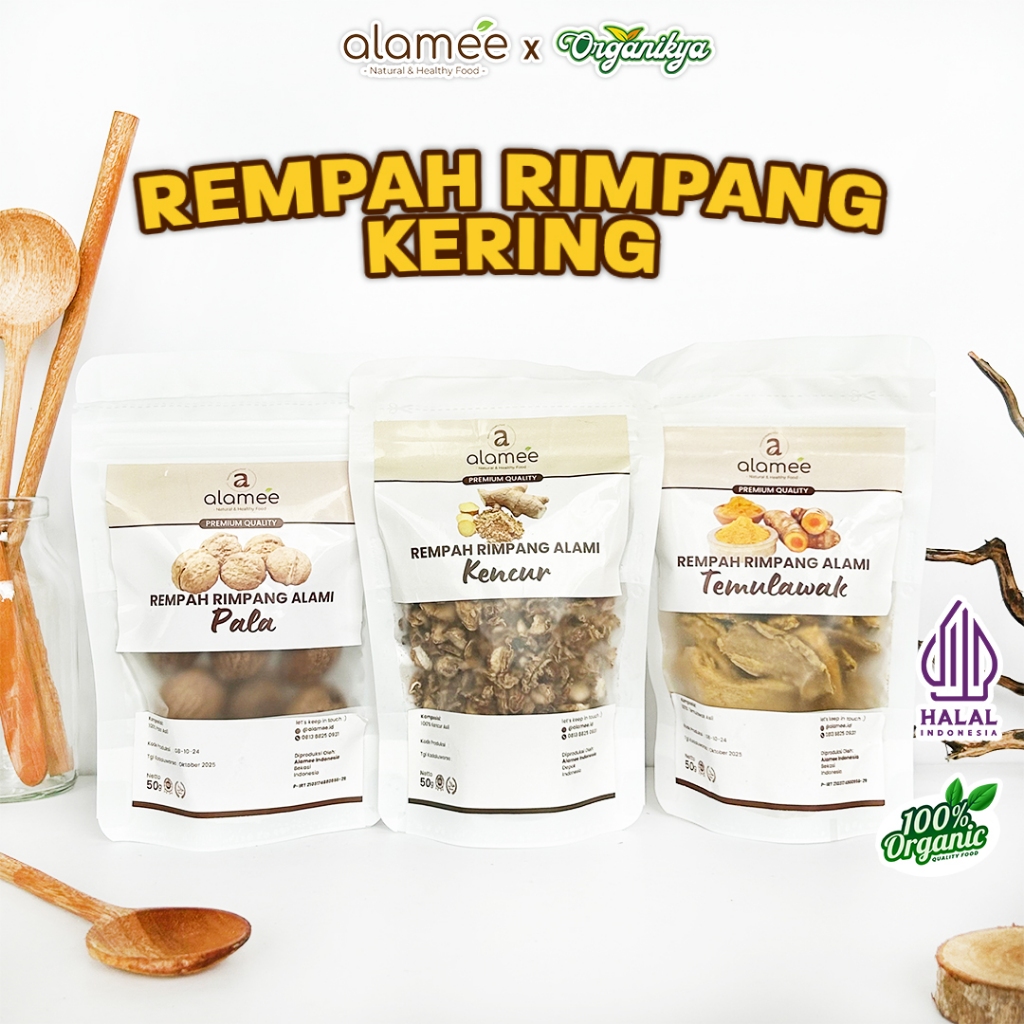 Bumbu Dapur Rempah Kering Jahe Merah Kapulaga Ketumbar Lengkuas Kayu Manis Secang Cengkeh Lada Hitam