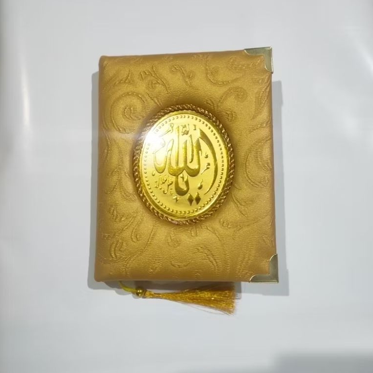 cetak Yasin dan tahlil 224 halaman hard cover, cover  kulit sintetis timbul