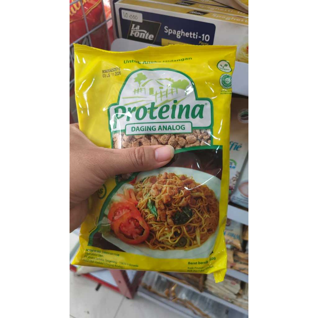 

Proteina Protein Nabati Soy Meat Daging CincangVegan 250gr
