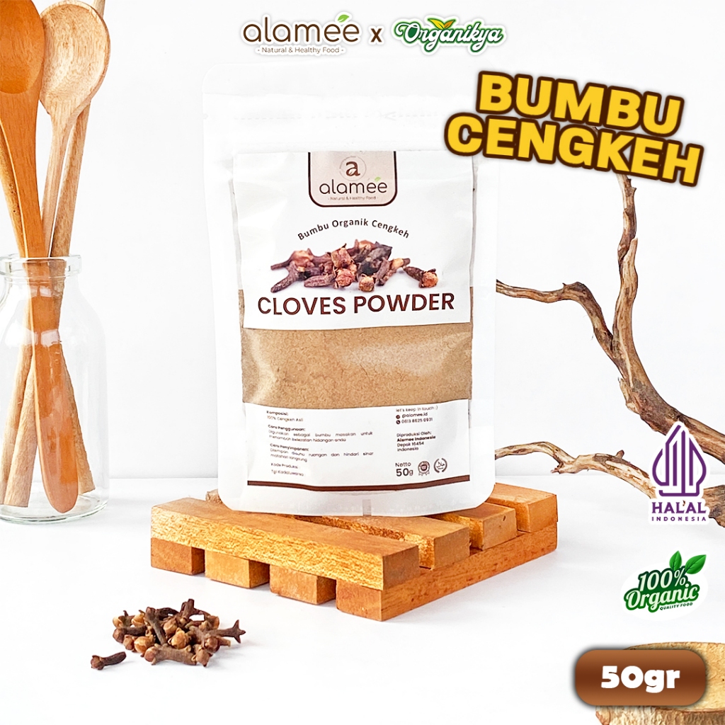 

ALAMEE Cengkeh Bubuk Clove Powder Ground Spice Murni Asli Tanpa Campuran Bumbu Organik organikya