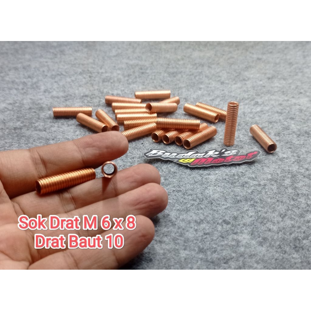 SOK DRAT UNIVERSAL BAUT 10 M6X8 PANJANG 27MM