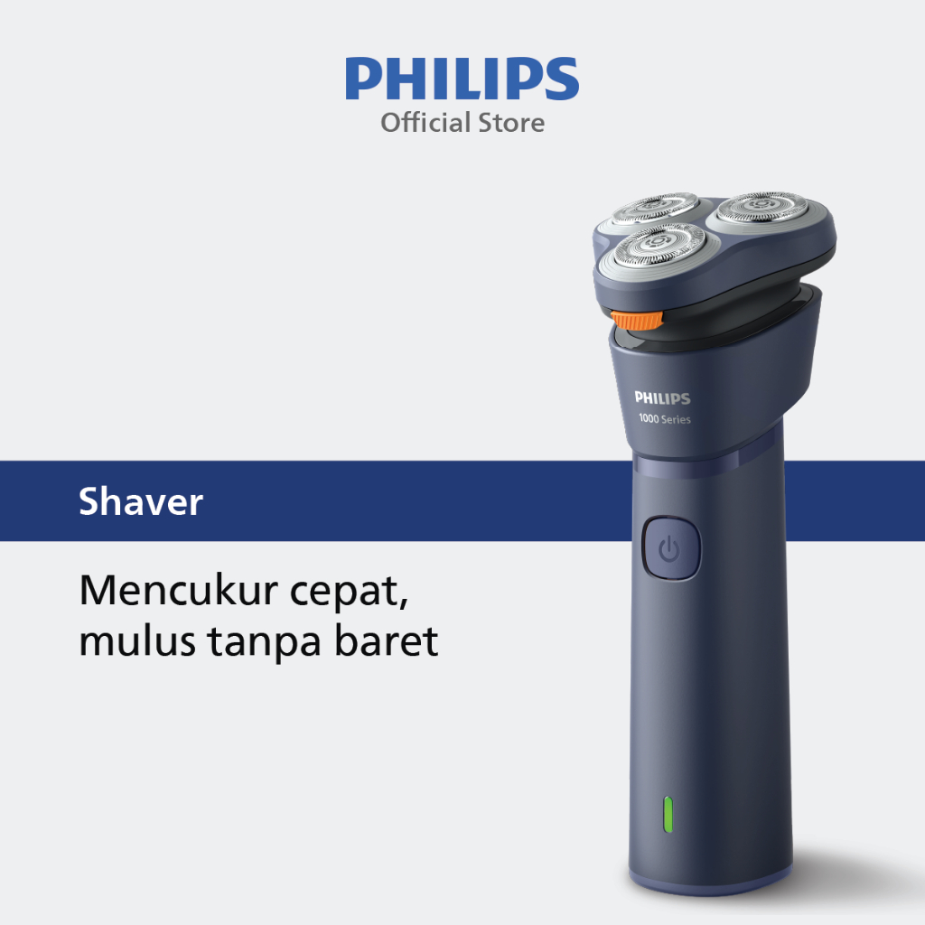Philips | Shaver 1000 | Alat Cukur Electric Kumis dan Jenggot Pria | Cukur Basah & Kering dengan Cep