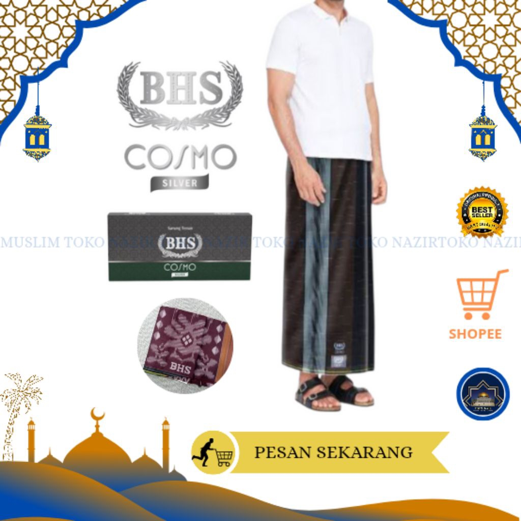 SARUNG BHS COSMO SILVER | MESRES | ORIGINAL 100%