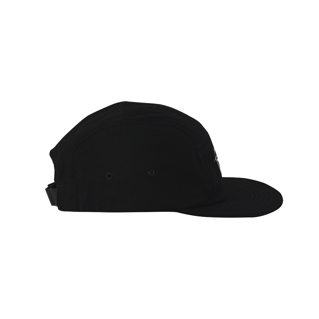 Troy Company Five Panel Hat Black Kagbe - Topi 5 Panel Hitam FPD 3242