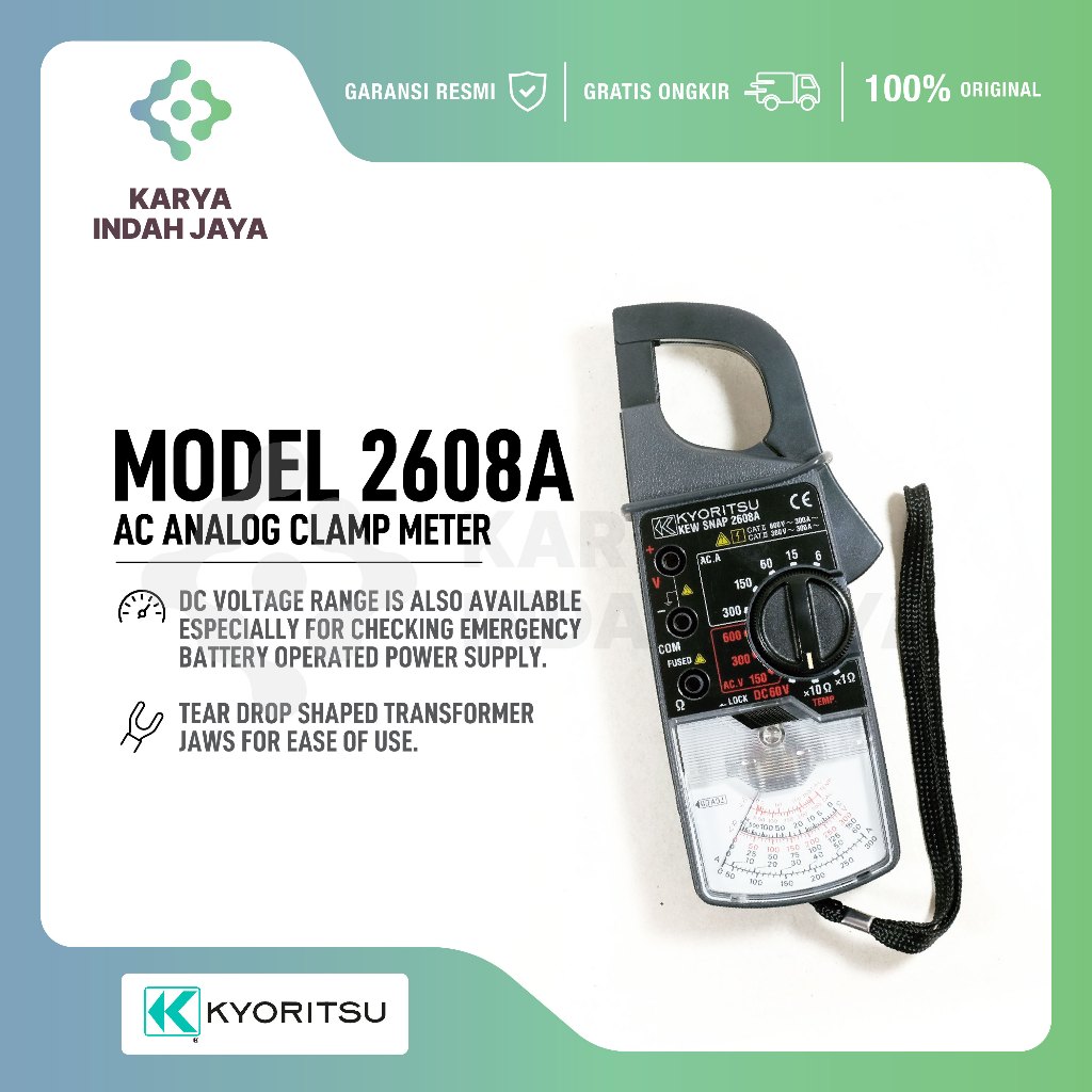 Analog clamp meters AC Kyoritsu 2608A