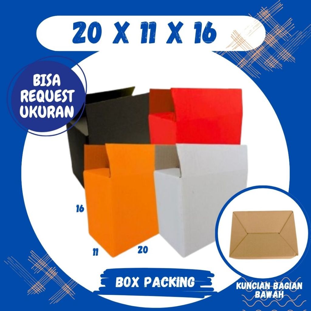 

Box 20x11x16 Kardus A0 Packing Dus Kotak Kemasan Obat Mainan Olshop Souvenir Jamu Malang Grosir