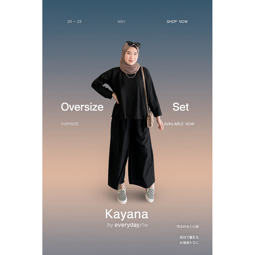 KAYANA BLACK ONE SET REMAJA