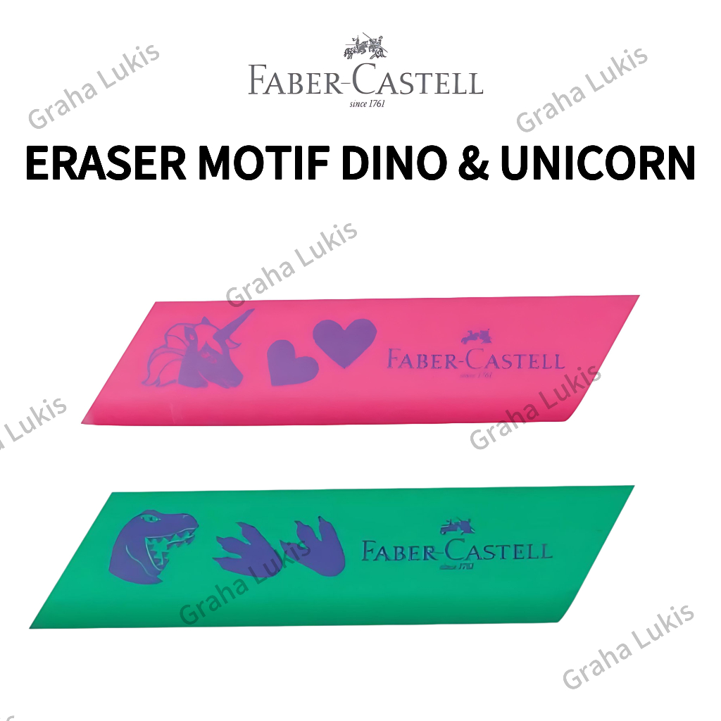 

Faber Castell Eraser Dino & Unicorn/Penghapus Motif Dino & Unicorn