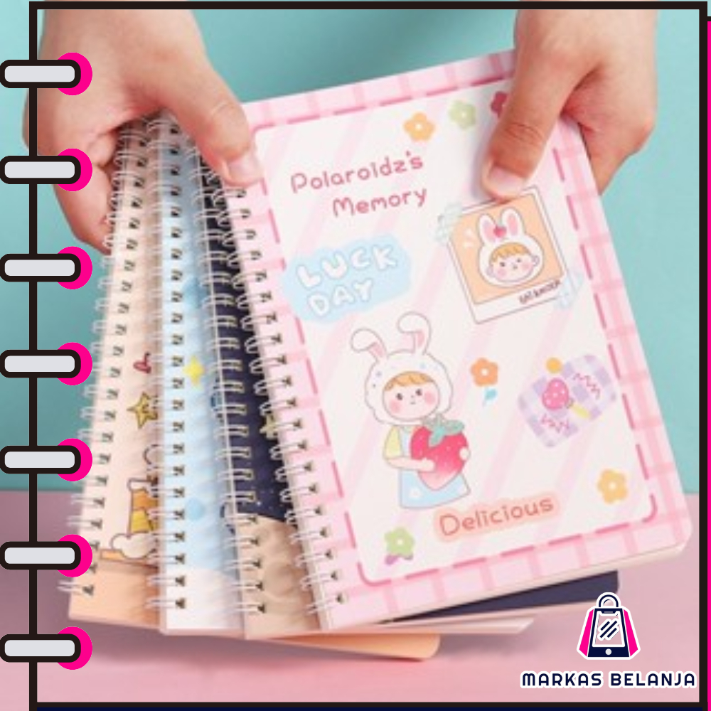 

Notebook Ring Motif Random A5 / Buku Tulis Sekolah Isi 60 Lembar / Buku Catatan / Buku Diary / Buku Tulis Random Y3435