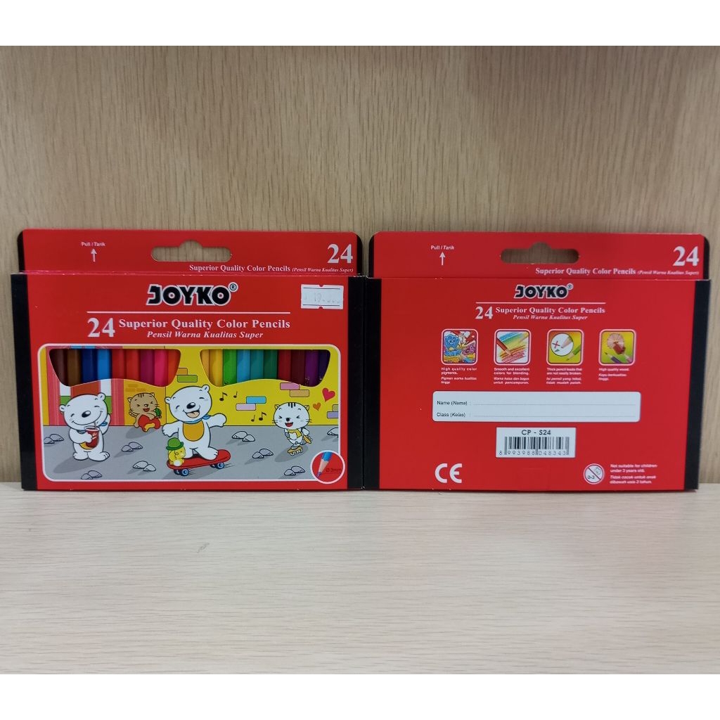 

(1 PCS) PENSIL WARNA 24WJOYKO PENDEK CP-S2