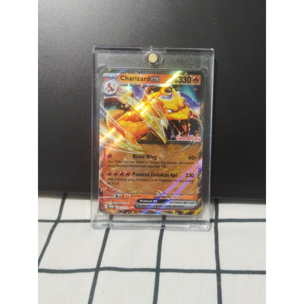 Charizard EX 144/SV-P Good Day Coffee Stamp Promo Limited